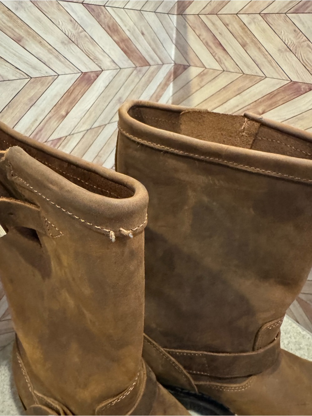 Mens 9.5 Cody James engineer motorcycle boots bucle round toe. Cj1320 leather - Picture 7 of 12